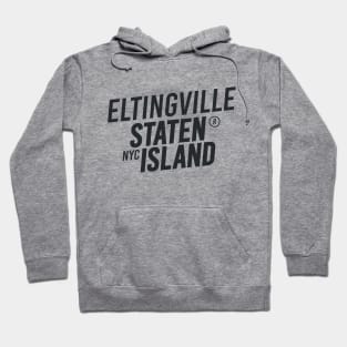 Eltingville, Staten Island - Modern Cursive Minimal Design - New York Hoodie